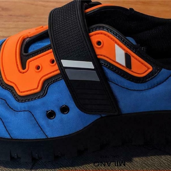 Mens Prada Nylon Colorblock Scuba Sneakers - Picture 5 of 6